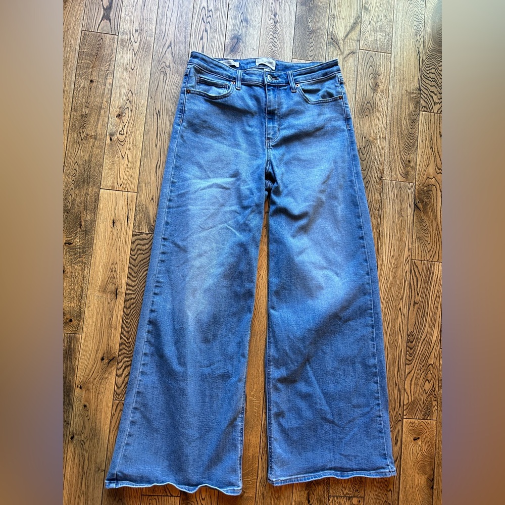 Universal Thread Wide Leg Flare Jeans in Blue